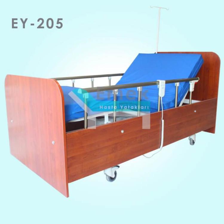2 Motorlu Ahşap Hasta Yatağı EY-205