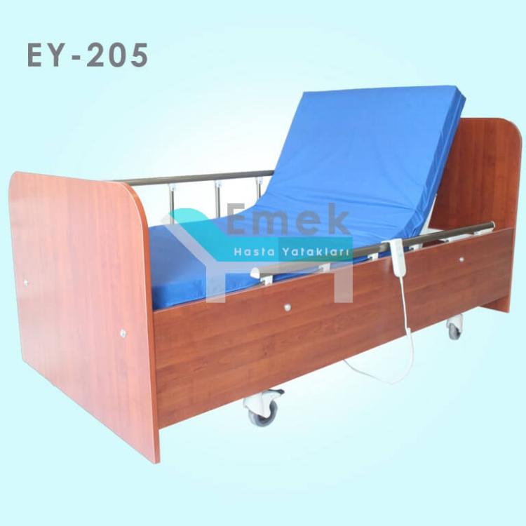 2 Motorlu Ahşap Hasta Yatağı EY-205