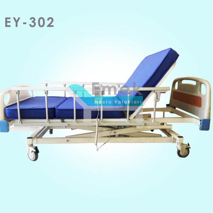 3 Motorlu Tabanca Korkuluklu Hasta Yatağı EY-302