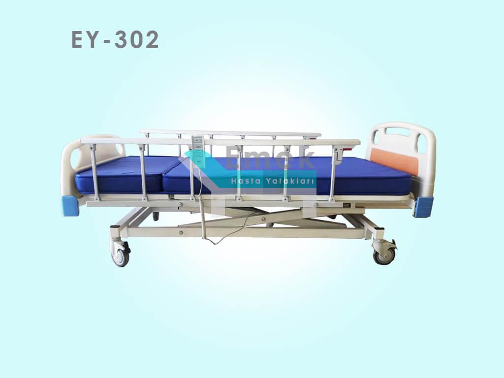 3 Motorlu Tabanca Korkuluklu Hasta Yatağı EY-302