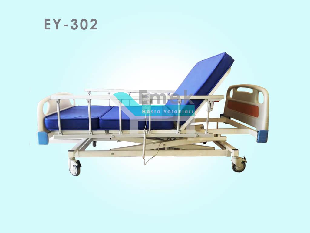 3 Motorlu Tabanca Korkuluklu Hasta Yatağı EY-302