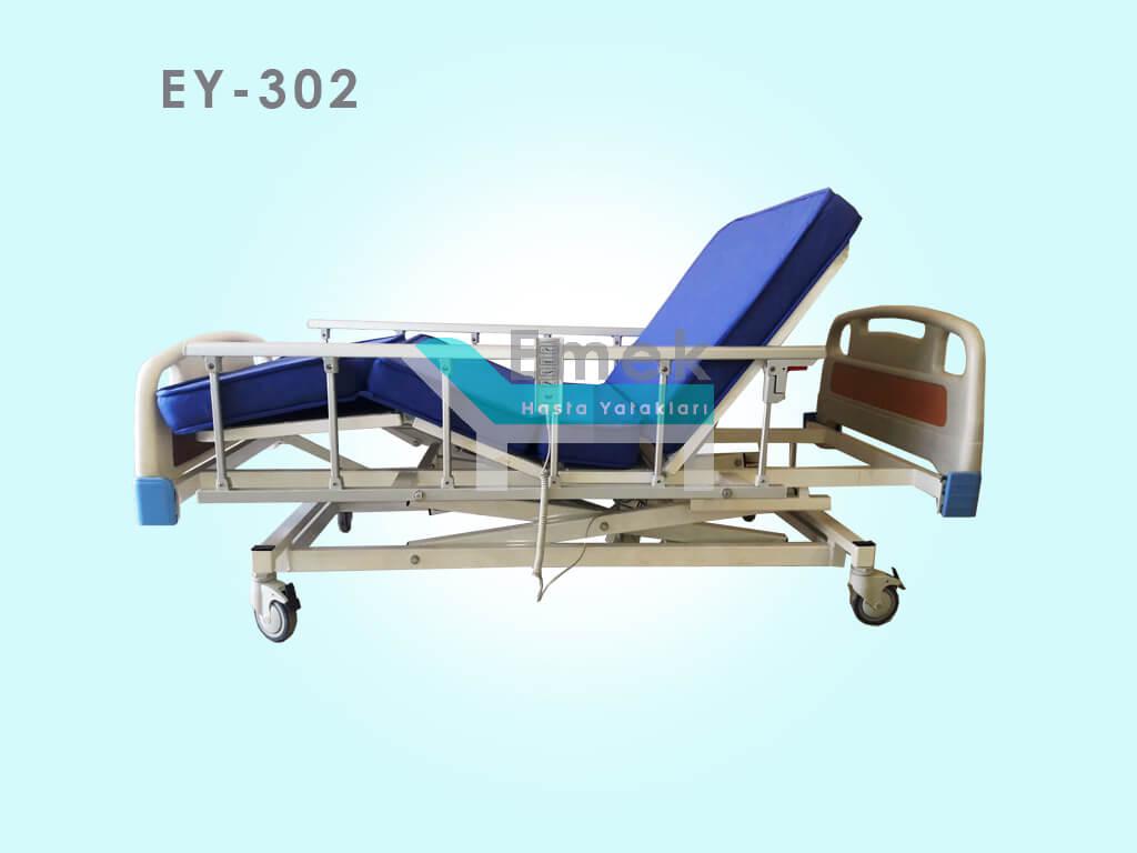3 Motorlu Tabanca Korkuluklu Hasta Yatağı EY-302